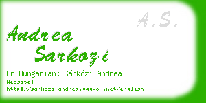andrea sarkozi business card