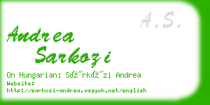 andrea sarkozi business card